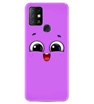 INFINIX Hot 10 Kılıf Silikon Desen Purple Sweety 1717