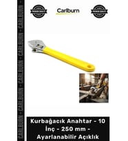 Özel Üretim Profesyonel Karbon Çelik Kurbağacık Anahtar 10 İnç 250 mm Ayarlanabilir Açıklık