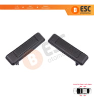 Renault 19 Super 5 Express Rapid Extra 7700793252 İçin Ön veya Arka Sağ Sol Kapı Dış Açma Kolu Siyah