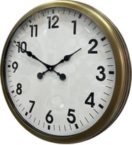 60 cm Eskitme Metal Standart Duvar Saati