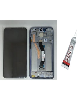 REDMİ NOTE 8 PRO Ekran Dokunmatik Çıtalı (SİYAH) B7000 YAPIŞTIRICI