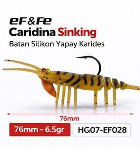 Effe Caridina Sinking Batan Silikon Yapay Karides 76mm 6.5gr HG07-EF028