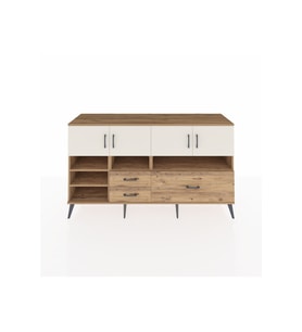 Hyperion Konsol 8 Raflı 3 Çekmeceli 4 Kapaklı 176x44x99 Çam-Aytaşı/Çam