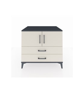 Kronos Şifonyer 2 Raflı 2 Çekmeceli 2 Kapaklı 88x59x80 Antrasit-Aytaşı