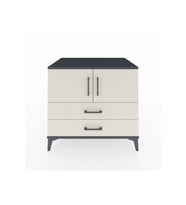 Kronos Şifonyer 2 Raflı 2 Çekmeceli 2 Kapaklı 88x59x80 Antrasit-Aytaşı