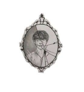 Taehyung Ayna Tablo Ahşap Poster Dekoratif Kod4181