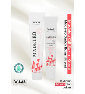 W-Lab Cosmetics Madeleb Dudak Bakım Kremi + Madeleb Krem Set