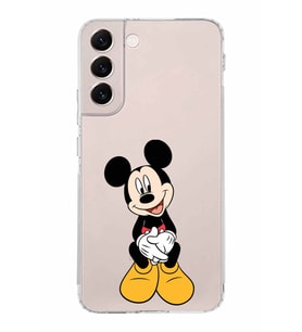 Samsung Galaxy S22 Plus  Kamera Korumalı Kapak Mickey Mouse Tasarımlı  Şeffaf Kılıf