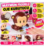 Maymun Figürlü Hava Üfleyen Pratik Kolay Hızlı Oje Kurutucu (adet fiyatıdır)