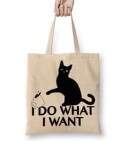 Yaramaz Cats Kedi Bez Çanta Uzun Saplı