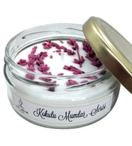 Nil Mum Pembe Lavanta Dekorlu Kokulu Mum 210 cc