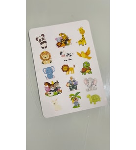 Hayvanlı sticker Set 2 Sayfa