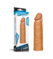 Pleasure X-Tender 3 Cm Dolgulu Realistik Uzatmalı Penis Kılıfı 17 CM