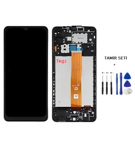 Tkgz - Samsung Galaxy A13 - SM-A135 Uyumlu Lcd Ekran Dokunmatik Servis ÇITALI + TAMİR SETİ