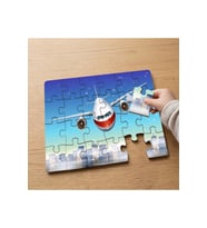Gökyüzünde Uçak Tasarımlı 24 Parça Ahşap Çocuk Puzzle MPK0077