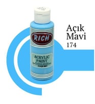 Rich Master Akrilik Boya 120 cc. 174 Açık Mavi 