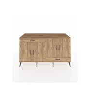 Kronos Konsol 5 Raflı 2 Çekmeceli 4 Kapaklı 176x59x99 Çam-Çam