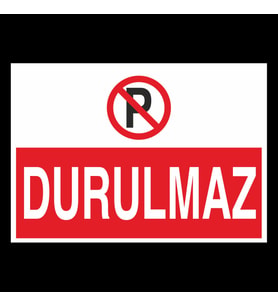 Durulmaz Uyarı Levhası 60x90cm (Karışık)