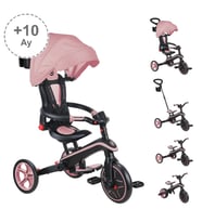 Globber Explorer 4in1 Katlanabilir Bisiklet - Koyu Pastel Pembe
