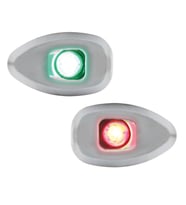 MICRO LED 12 İskele&Sancak 112.5° Feneri, Set, Yüzey mon.,Krom G.,deliksiz
