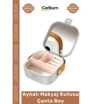 #MakyajÇantası Seyahat Tipi Takı Çantası Kompakt Şık Taşınabilir Organizer Aynalı Makyaj Kutusu Çant