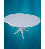 Masa Baba 17385 Ihlamur Ayak Açılır Klasik120 Ahşap MDF Parlak Beyaz Lake El yapı
