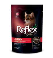 Reflex Plus Kuzu Etli Pounch Yavru Kedi Konservesi 100 Gr