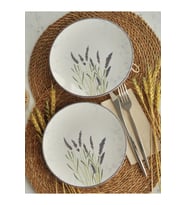Sipahi başak 2 li Seramik Pasta Tabağı 19 Cm