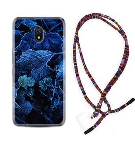 Xiaomi Redmi 8A 8 Pro 9C 9T 10C 11T Pro Kılıf Boyun Asklı Rasta Silikon Blue Foid 1628