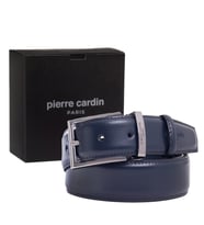 Pierre Cardin Deri Erkek Kemer (En 3,5 cm) PC2209K (Lacivert)