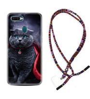 Oppo A5S A15 A16 A54 A55 A73 A74 Kılıf Boyun Asklı Rasta Silikon Super Cat 1666