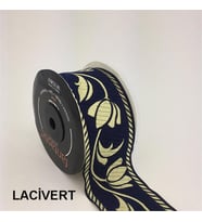 50090-Bordür - 10 mt Lacivert-Altın
