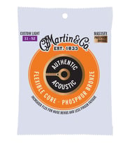 Martin Co MA535FX Flexible Core Phosphor Bronze Akustik Gitar Teli Custom Light 11-52