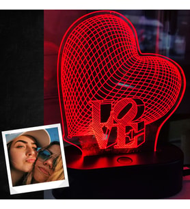 Kişiye Özel Love Led Gece Lambası