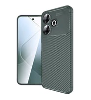 Xiaomi Redmi 13 4g Kılıf Auto Focus Karbon Kapak - Koyu Yeşil