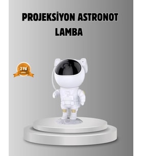 Astronot Galaksi Projeksiyon Lambası Bluetooth Bağlantılı ve Uzaktan Kontrollü