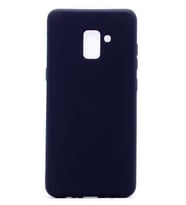 Samsung Galaxy A8 Plus 2018 Kılıf Soft Mat Premier Case (Siyah)