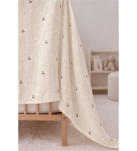 İki Katlı Müslin Örtü 100X100 cm OEKO-TEX Sertifikalı %100 Pamuk