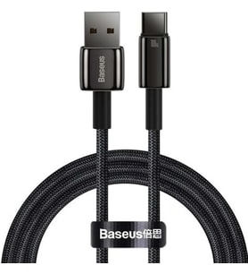 Şarj Kablosu USB to Type-C 100W, 1m, Siyah