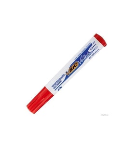 Bic Velleda Eco Yuvarlak Uçlu Beyaz Tahta Kalemi Kırmızı (12'li Kutu)