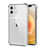 Microsonic Apple iPhone 12 Mini Card Slot Shock Kılıf Şeffaf (Renksiz)