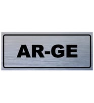 AR GE YAZILI YÖNLENDİRME LEVHASI (Gümüş)