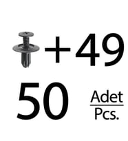 Honda için Çamurluk Etek Klipsi- 50 Adet