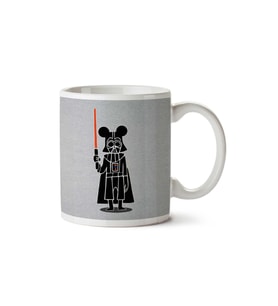 Darth Vader Mouse Mickey Star Wars Disney İki Tarafı Baskılı Kupa Bardak