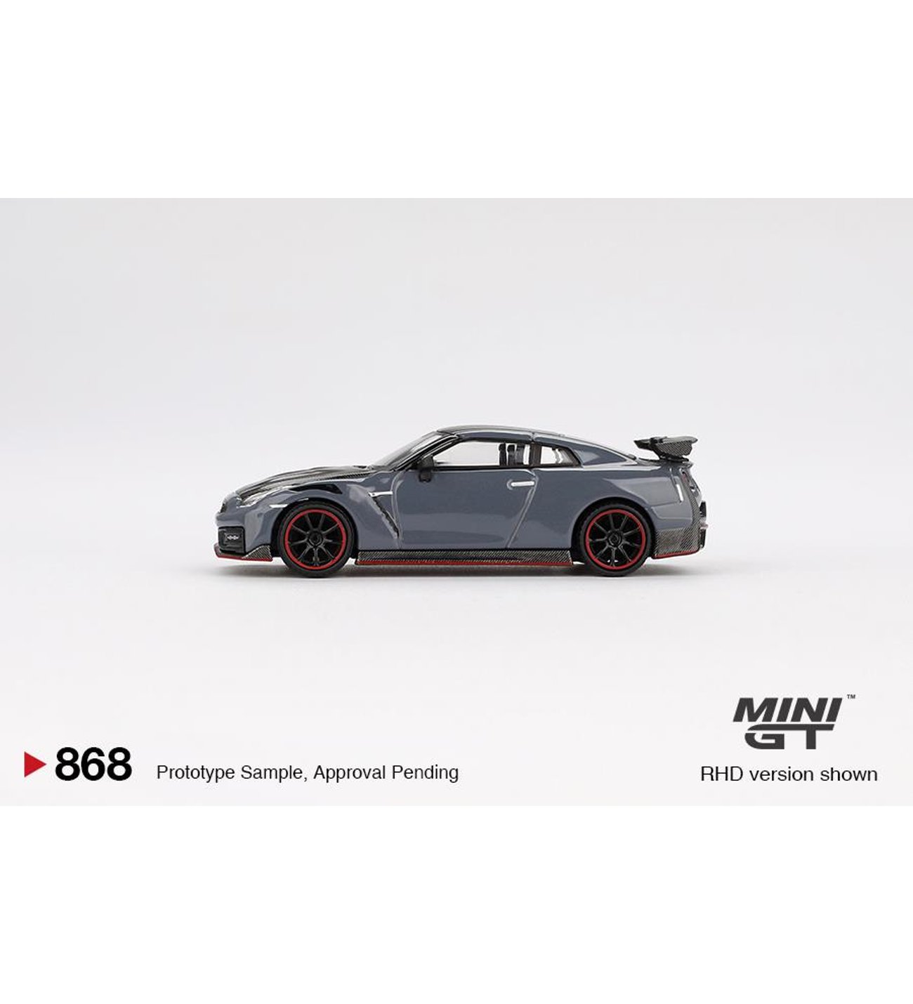 Mini GT Nissan GT-R Nismo 2024 NISMO Stealth Gray 868