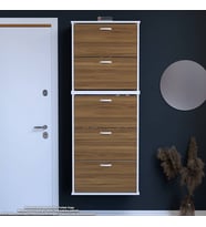 Modilayn VARBİ UMAY' 2 Li Asma Antre 72x 193x26 cm’ lik 5 Düşer Kapak 10 Göz Bölme Ayakkabılık