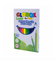 GLOBOX 12 RENK JUMBO KURU BOYA KALEMİ