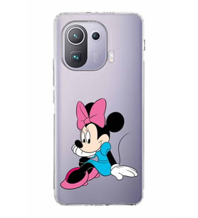 Xiaomi  Mi 11 Pro  Kamera Korumalı Kapak Minnie Mouse Tasarımlı Şeffaf  Kılıf