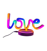 Neon Işıklı Love Yazılı Masa Gece Lambası Pil ve Usb