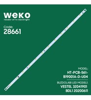 Weko BDL1 Vestel Uyumlu Buzdolabı İç Aydınlatma LED Kartı 12 Çipli Yüksek Verimli